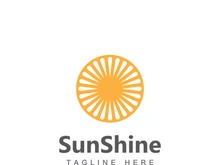 Sun logo design with a modern concept.