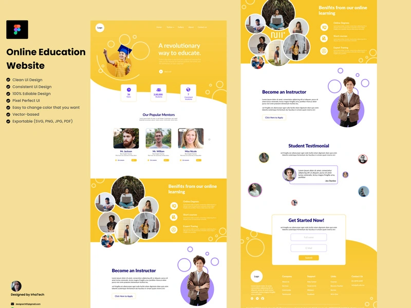 Online Education And LMS Figma Template