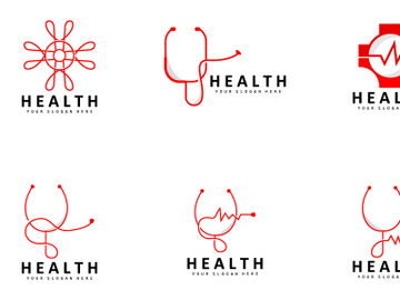 Health Logo Health Care Line Design preview picture