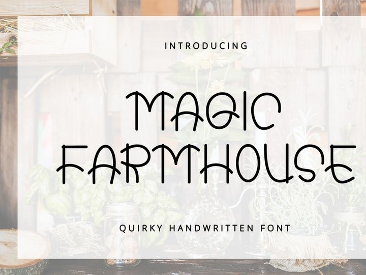 Magic Farmhouse - Quirky Handwritten Font