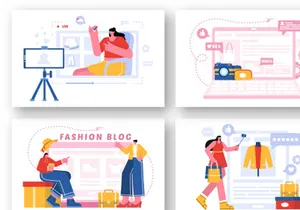18 Fashion Blog Illustration
