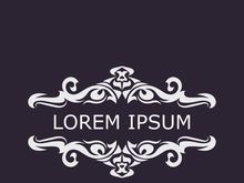 Luxury Logo template flourishes elegant ornament Fashion vector illustration