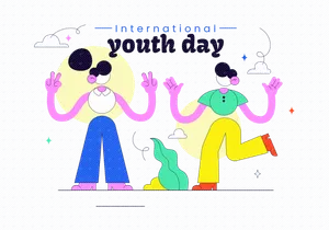 10 International Youth Day Illustration