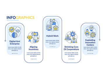 Trends in enterprise rectangle infographic template preview picture