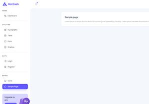 Matdash Free Tailwind React Admin Dashboard Template