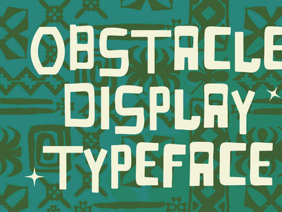 Obstacle - Display Typeface