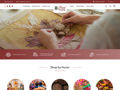 Hand Craft Website Template