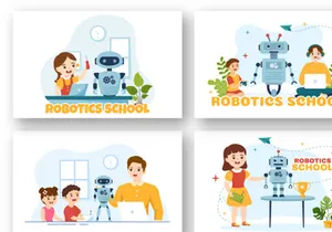11 Robotics School Illustration