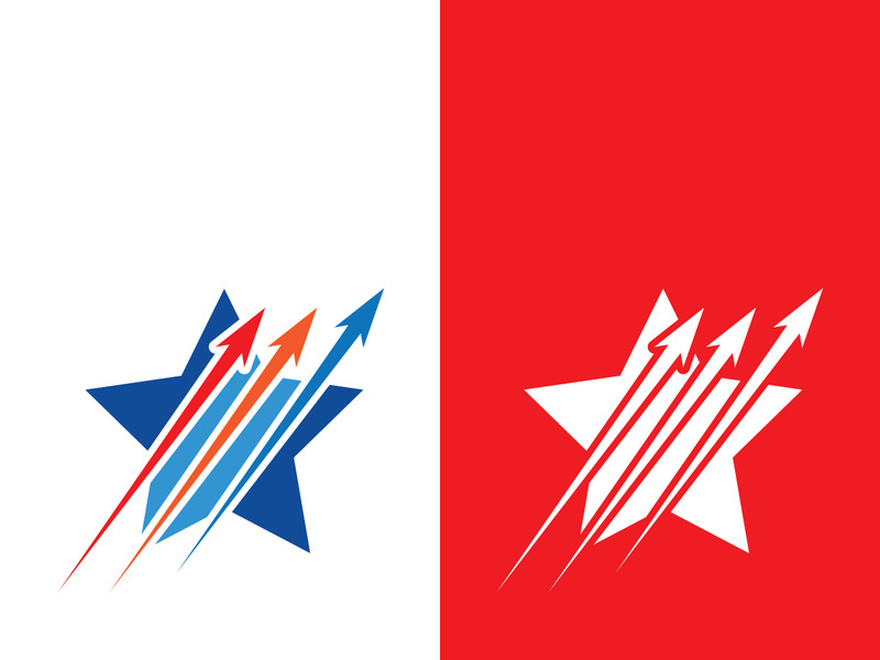 Star icon template vector illustration design