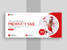 Christmas Sale Facebook Cover Banner Ver-4