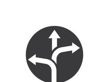 Way vector icon illustration design template