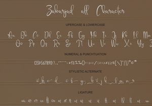 Free Zabarjad Script Font