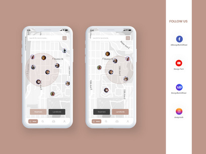 Hoomie Roommate Finder Mobile App UI Kit