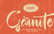 Garnite - Handwritten Script Font