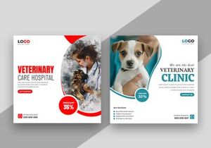 Veterinary Care center Social Media Instagram Post