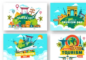 12 World Tourism Day Illustration