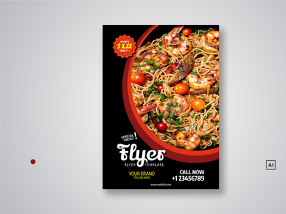 Restaurant Flyer Template Bundle V01