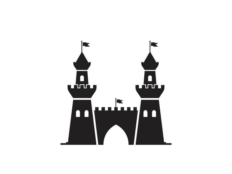 Castle vector illustration icon