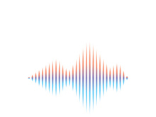 Sound waves vector illustration design template
