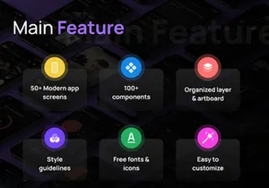Modern Fitness App UI Design Kit