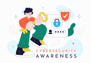 10 Cybersecurity Awareness Campaign Illustration