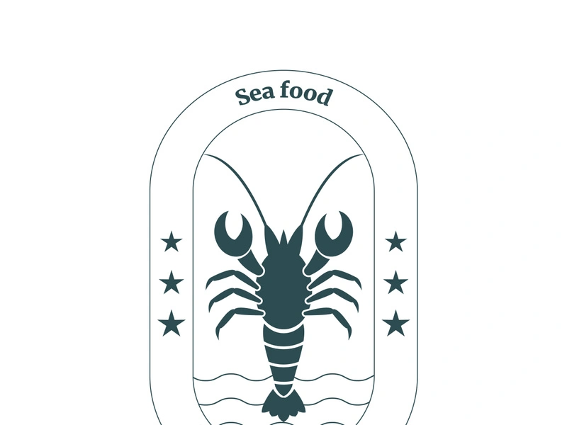 Vintage lobster logo