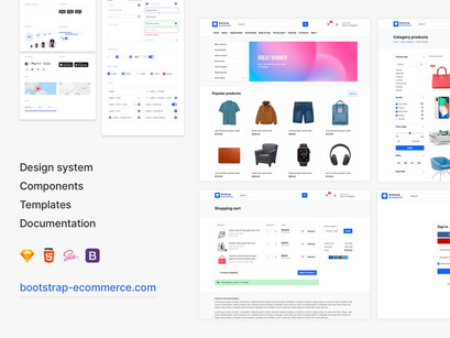 UI kit for e-commerce projects design