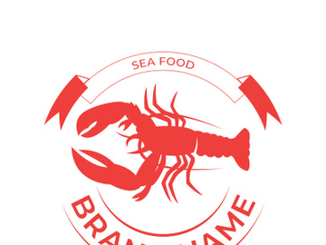 Vintage lobster logo preview picture