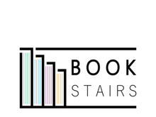 book stairs logo, or library for bookstores, book companies, publishers, encyclopedias, libraries, education, digital books, vectors