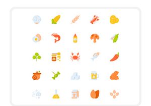 Allergenic Food Icon Pack