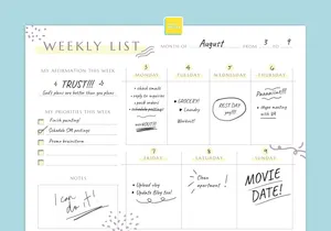 Printable Weekly To-Do List