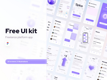 UI kit Freelance Platform App preview picture