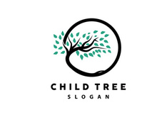 Tree Logo, Life Balance Education Vector