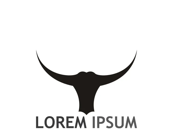 bull head horn logo