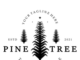 simple pine or fir tree logo,evergreen.for pine forest,adventurers,camping,nature,badges and business.vector preview picture