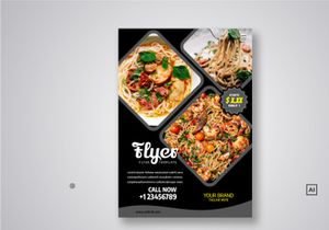 Restaurant Flyer Template Bundle V02