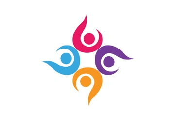 Colorful community group team People Logo Design preview picture
