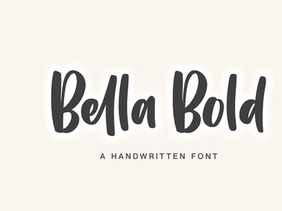 Bella Bold Handwritten Font