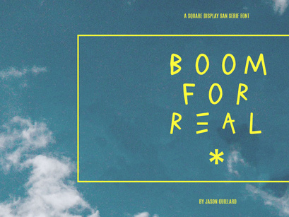 Boom For Real - Free Font