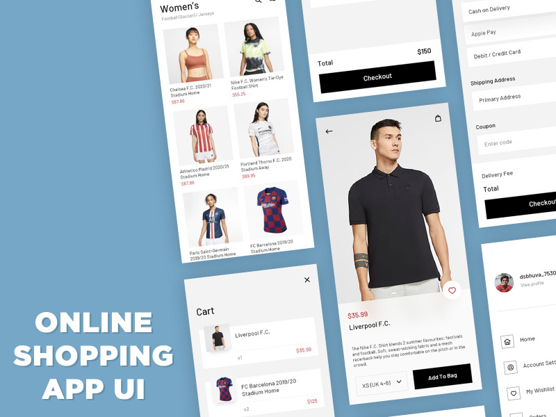 Online Shopping App UI