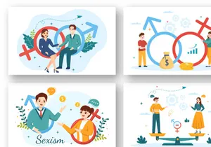 12 Sexism Men and Women Illustration