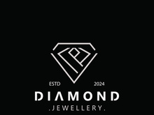 Diamond jewelry Logo, jewelry shop business identity, emblem, creative design