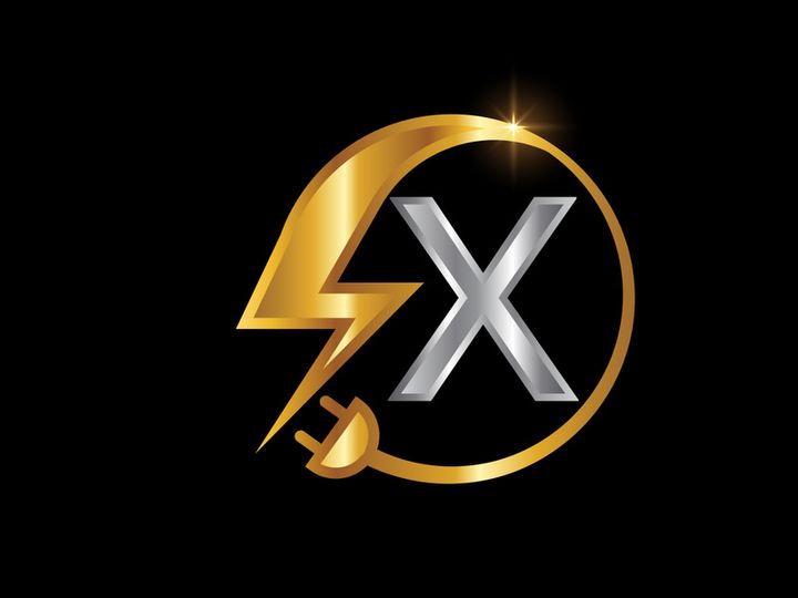 Electrical sign with the English alphabet, Electricity Logo, Power energy logo, and icon vector design