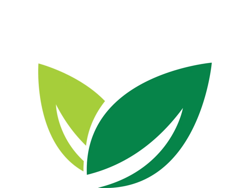 Logos of green tree leaf ecology nature element vector