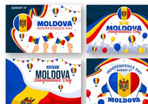 14 Moldova Independence Day Illustration