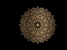 Mandala Flower Art Logo Background Design