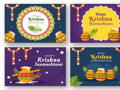 13 Happy Krishna Janmashtami Illustration