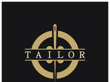 tailor logo icon illustration template combination of buttons for clothes, thread and sewing machine, for clothing product design, convection companies, fashion in vector form