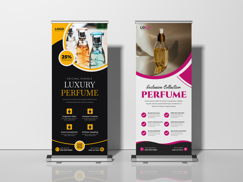Luxury Perfume Roll Up Banner Template Ver-2