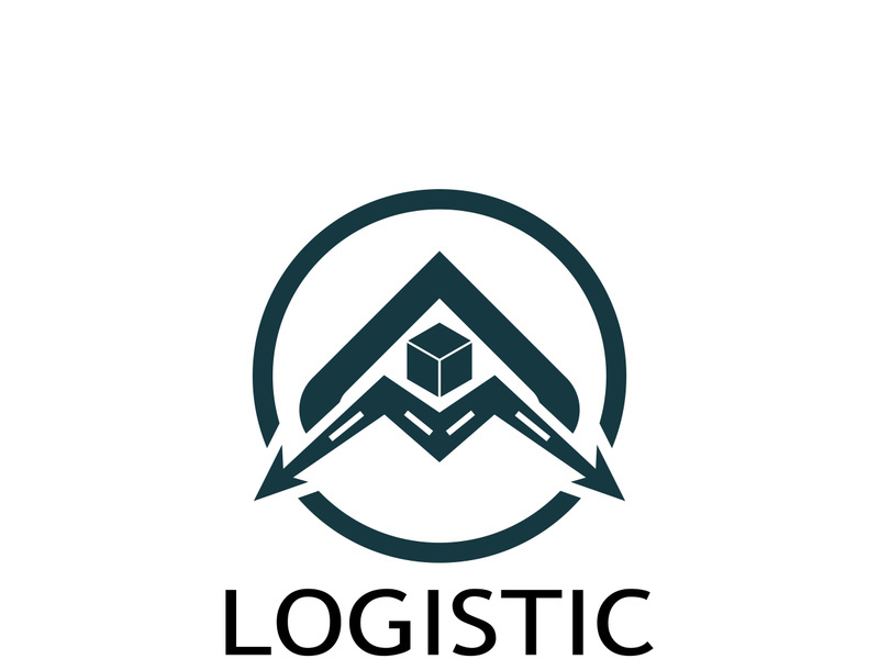 logistics logo icon illustration vector design  distribution symbol  delivery of goods  economy  finance